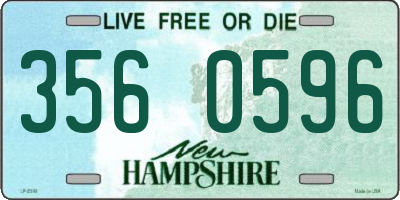 NH license plate 3560596