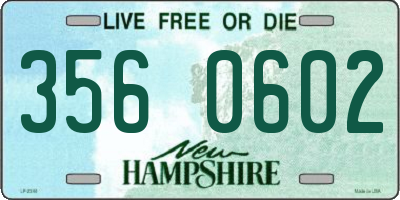 NH license plate 3560602