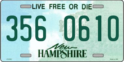 NH license plate 3560610