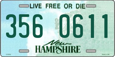 NH license plate 3560611