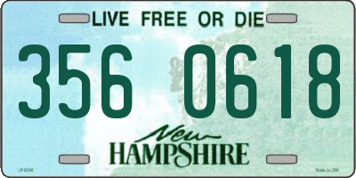 NH license plate 3560618