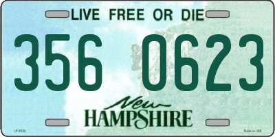 NH license plate 3560623