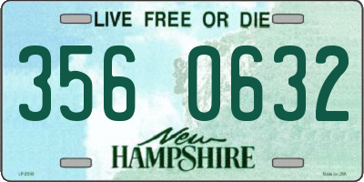 NH license plate 3560632