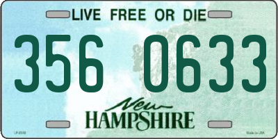 NH license plate 3560633