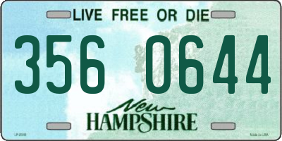 NH license plate 3560644