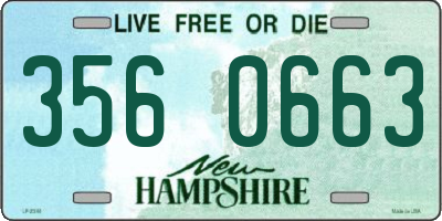 NH license plate 3560663