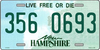 NH license plate 3560693