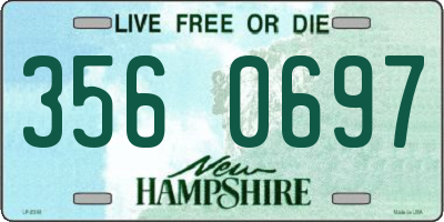 NH license plate 3560697