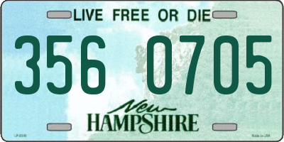 NH license plate 3560705