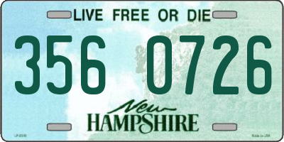 NH license plate 3560726
