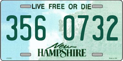 NH license plate 3560732