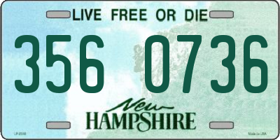 NH license plate 3560736