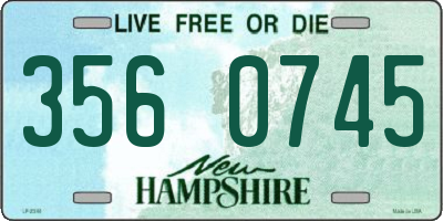 NH license plate 3560745