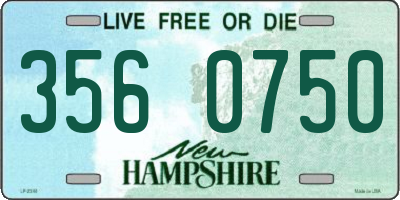 NH license plate 3560750