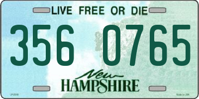NH license plate 3560765