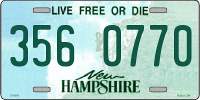 NH license plate 3560770