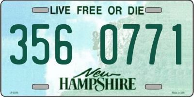 NH license plate 3560771