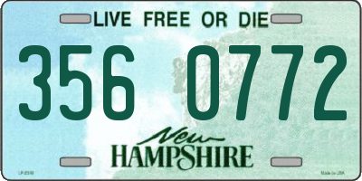 NH license plate 3560772