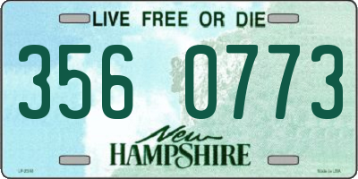 NH license plate 3560773