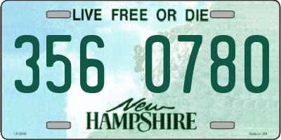 NH license plate 3560780