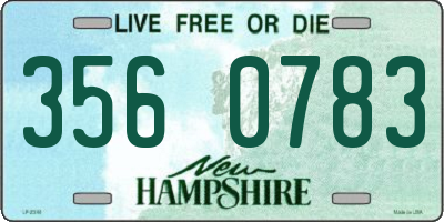 NH license plate 3560783