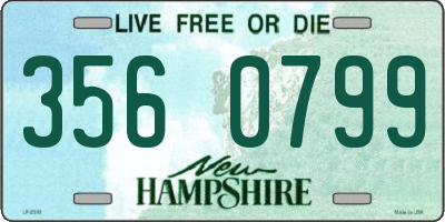 NH license plate 3560799