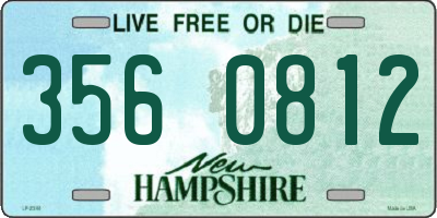 NH license plate 3560812