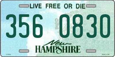 NH license plate 3560830