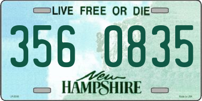 NH license plate 3560835