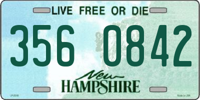 NH license plate 3560842