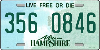 NH license plate 3560846