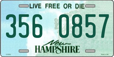 NH license plate 3560857