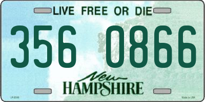 NH license plate 3560866