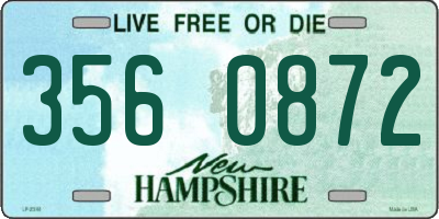 NH license plate 3560872