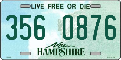 NH license plate 3560876