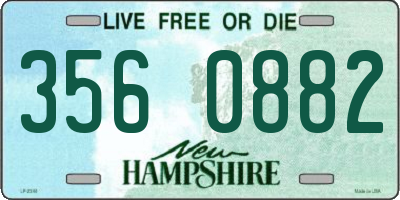 NH license plate 3560882