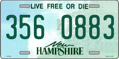 NH license plate 3560883