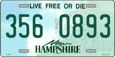 NH license plate 3560893