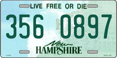 NH license plate 3560897