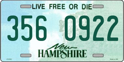NH license plate 3560922