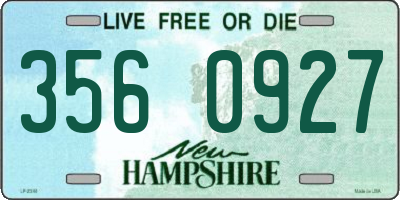 NH license plate 3560927