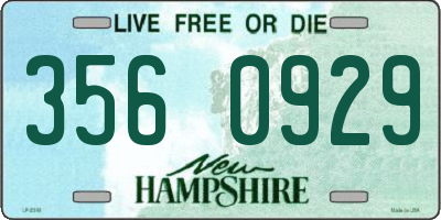 NH license plate 3560929
