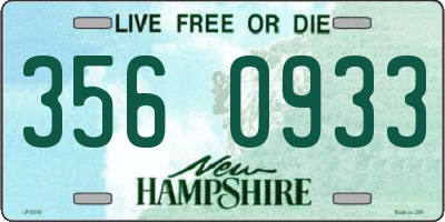 NH license plate 3560933