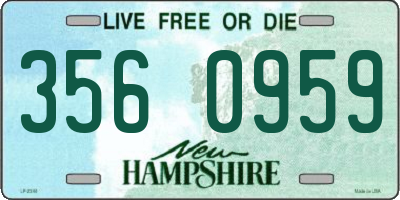 NH license plate 3560959