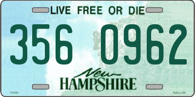 NH license plate 3560962
