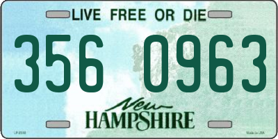 NH license plate 3560963