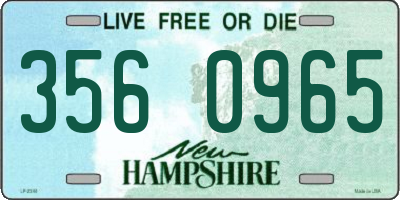 NH license plate 3560965