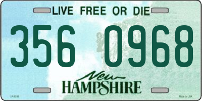 NH license plate 3560968