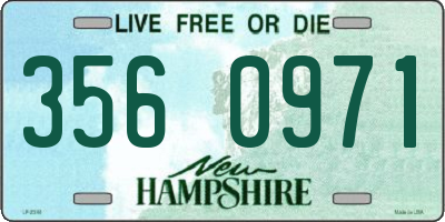 NH license plate 3560971