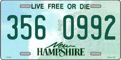 NH license plate 3560992